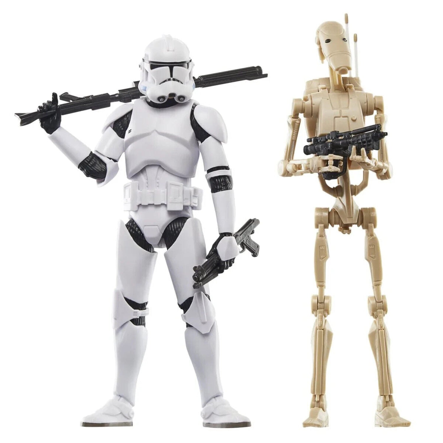 Star Wars The Black Series - Phase II Clone Trooper & Battle Droid Action Figure - Toys & Games:Action Figures & Accessories:Action Figures
