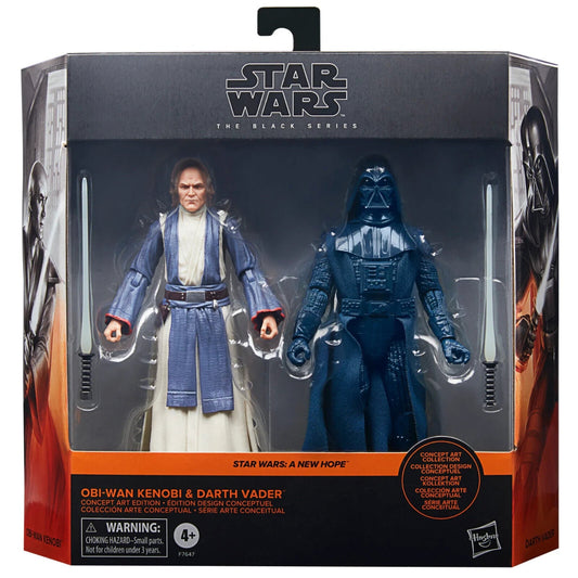 Star Wars The Black Series (Ralph McQuarrie) Obi - Wan Kenobi & Darth Vader 2 - Pack - Toys Games:Action Figures Accessories:Action