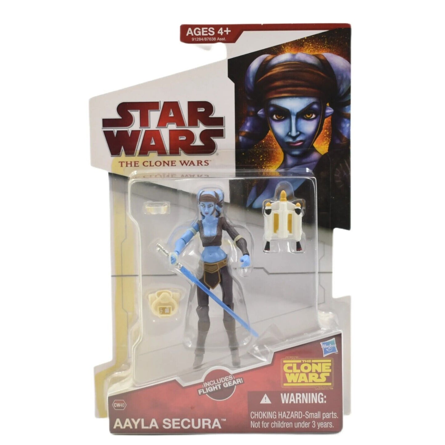 Star Wars The Clone Wars - Aayla Secura Action Figure - CW40 - Toys & Games:Action Figures & Accessories:Action Figures