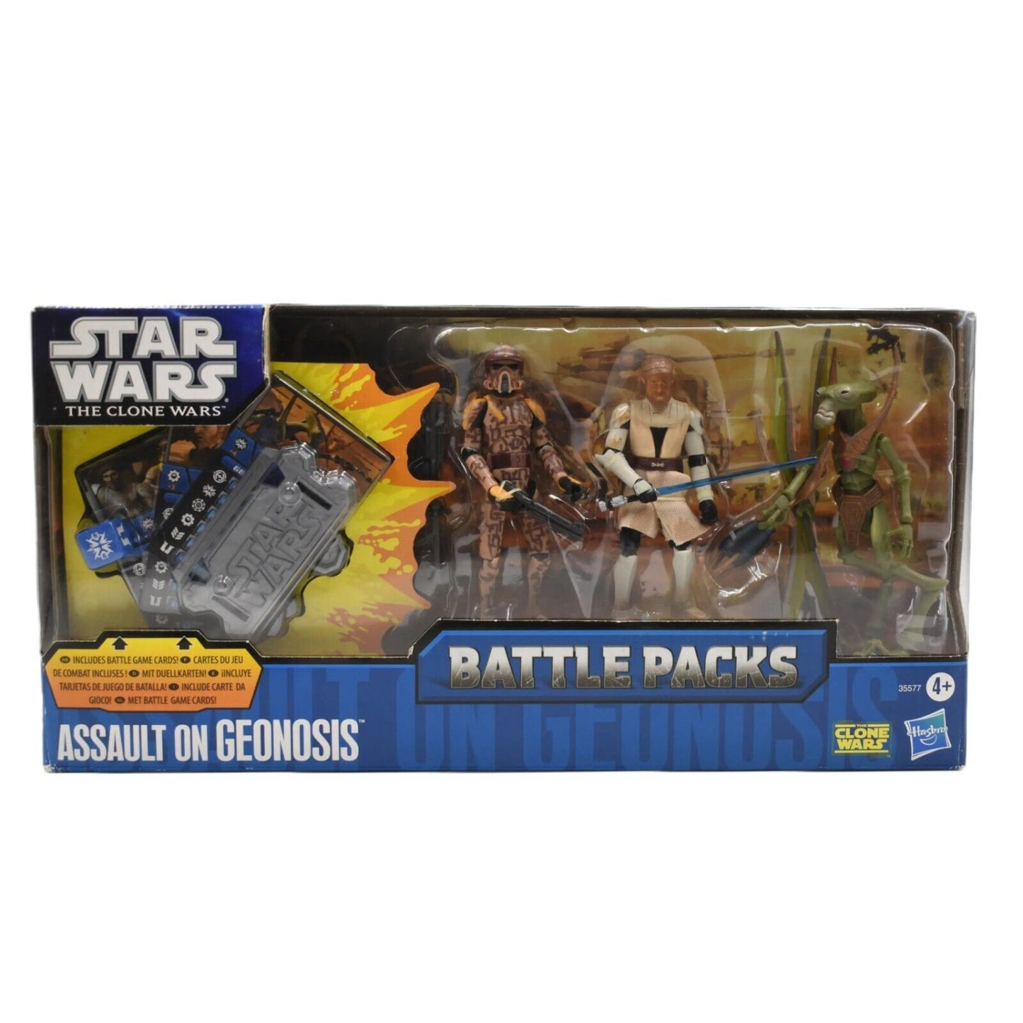 Star Wars The Clone Wars Battle Packs - Assault on Geonosis Action Figure Set - Toys & Games:Action Figures & Accessories:Action Figures