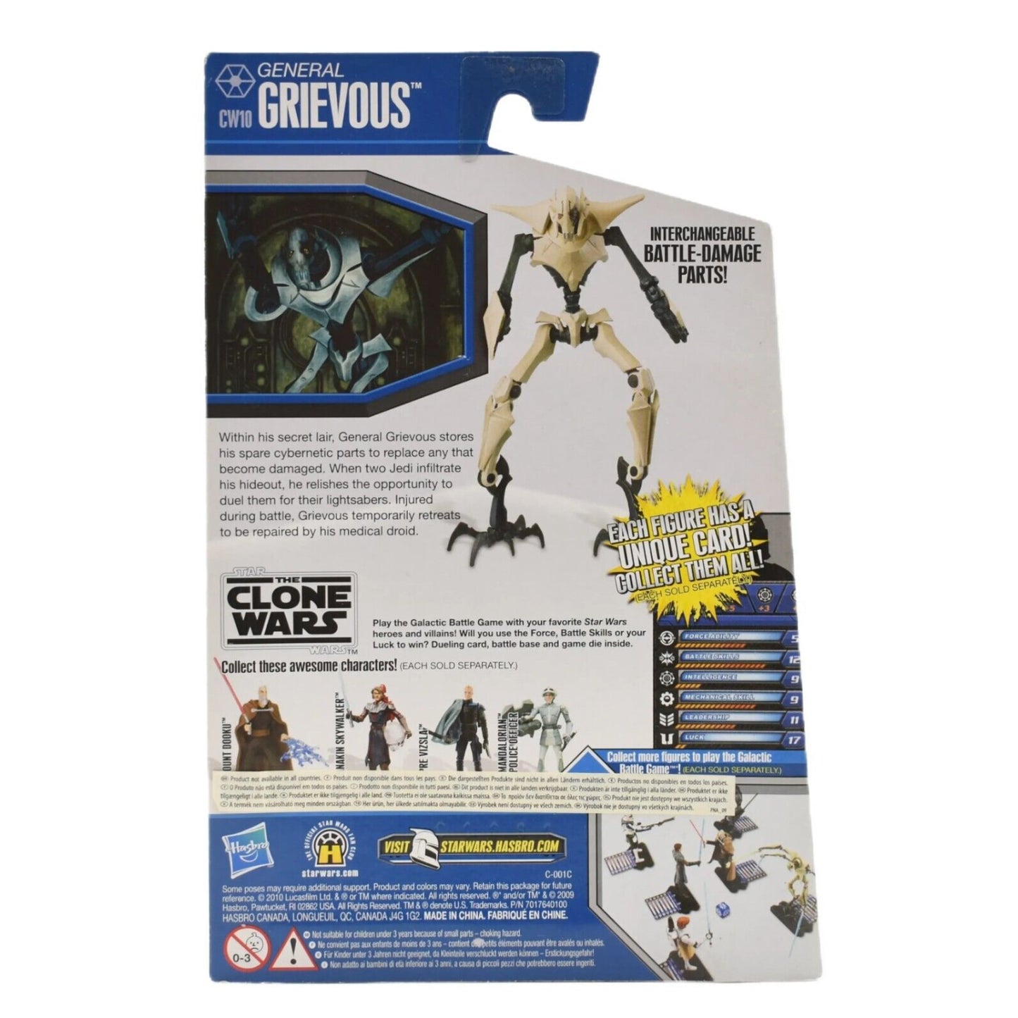 Star Wars The Clone Wars - General Grievous Action Figure - CW10 - Toys & Games:Action Figures & Accessories:Action Figures