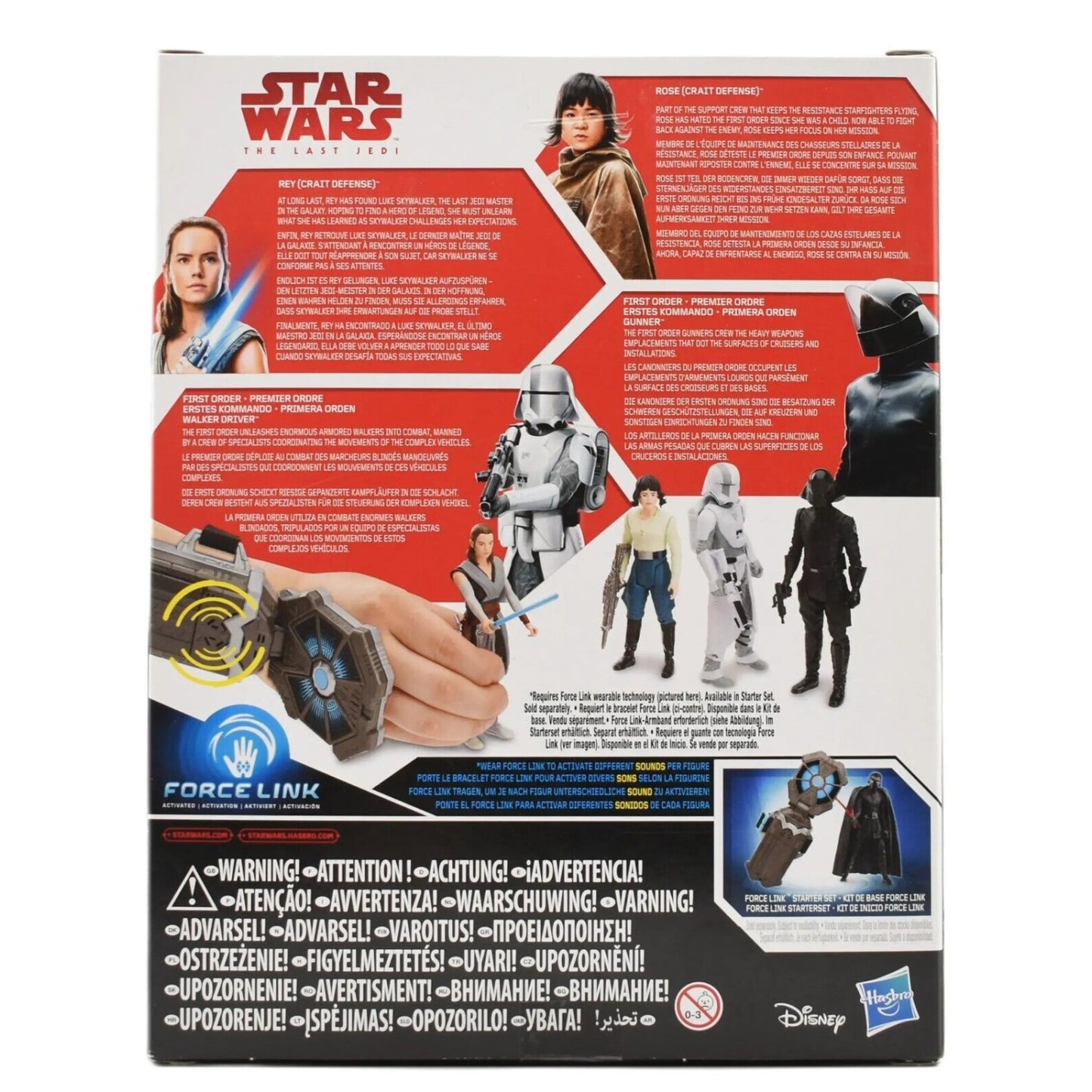 Star Wars The Last Jedi Force Link - Battle on Crait Action Figure Set - Toys & Games:Action Figures & Accessories:Action Figures