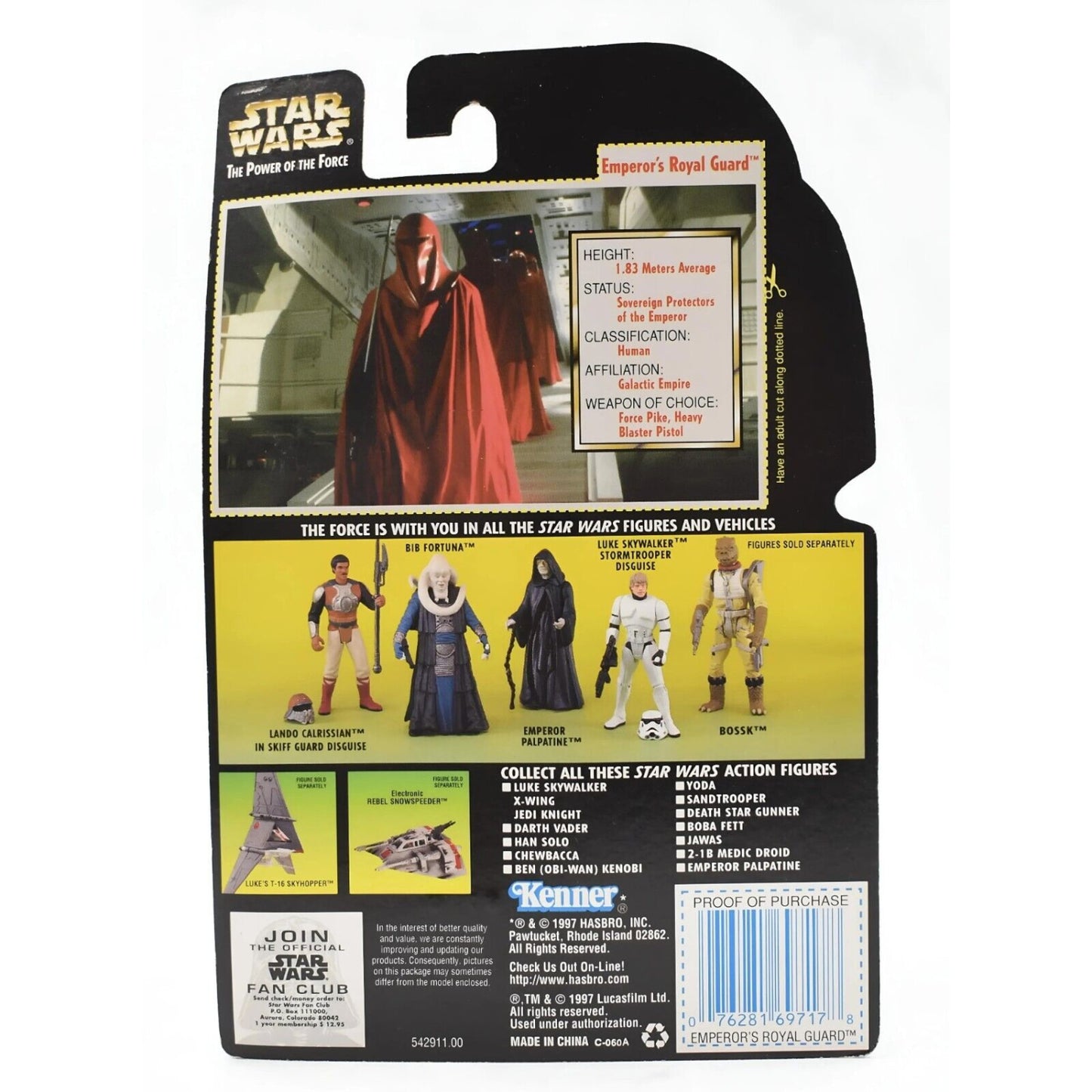 Star Wars Power of The Force (Foil) - Emperor’s Royal Guard Action Figure - Toys & Games:Action Figures & Accessories:Action Figures