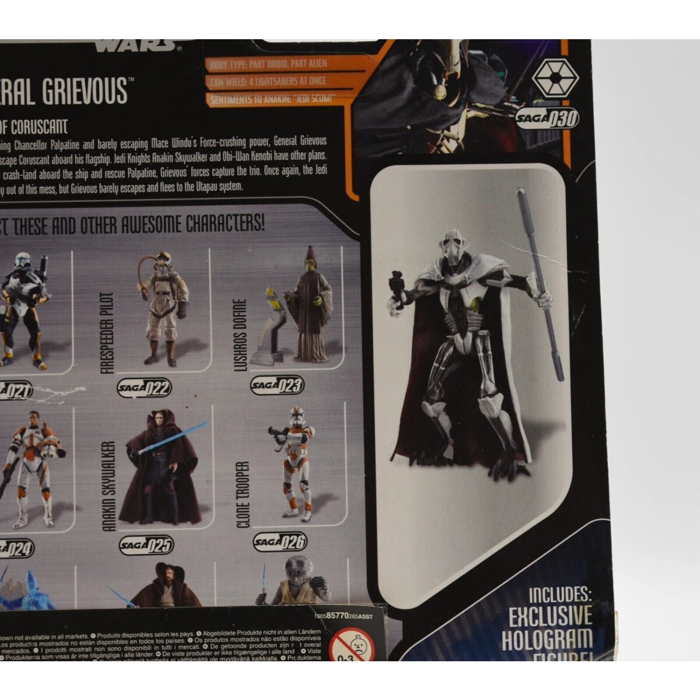Star Wars The Saga Collection #30 General Grievous (Coruscant) Action Figure - Toys & Games:Action Figures & Accessories:Action Figures