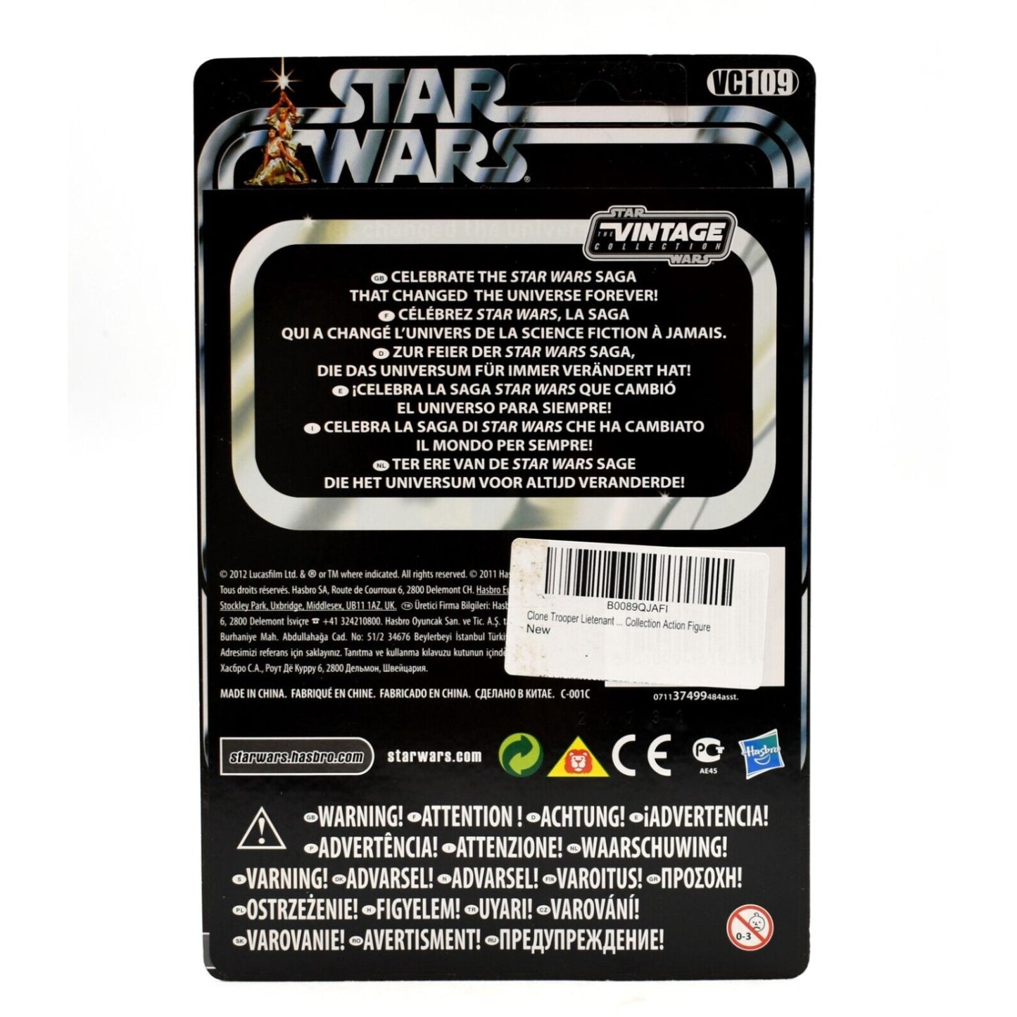 Star Wars The Vintage Collection - Clone Trooper Lieutenant Action Figure VC109 - Toys & Games:Action Figures & Accessories:Action Figures