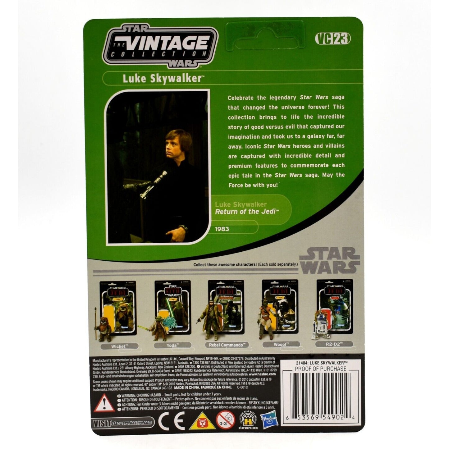 Star Wars The Vintage Collection Luke Skywalker Endor Capture Action Figure VC23 - Toys & Games:Action Figures & Accessories:Action Figures