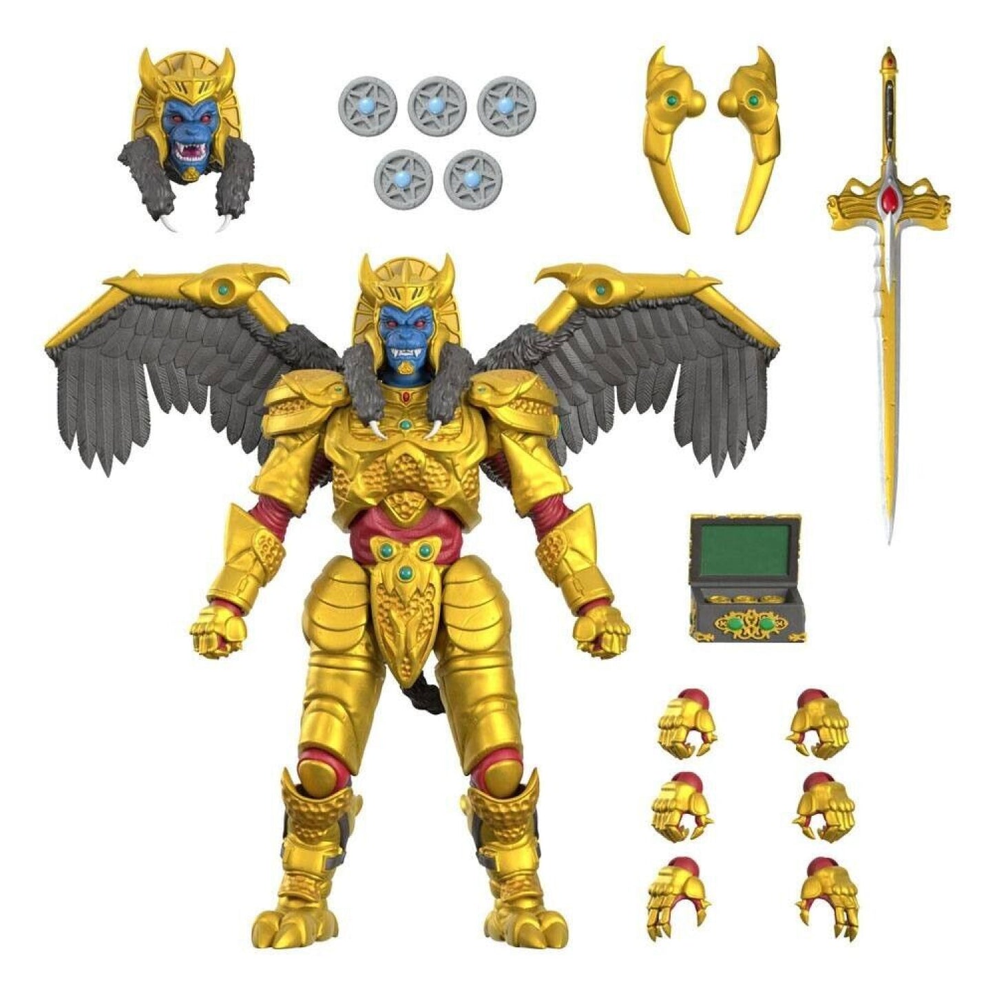 Super7 Mighty Morphin Power Rangers Ultimates - Goldar Action Figure - Toys & Games:Action Figures & Accessories:Action Figures