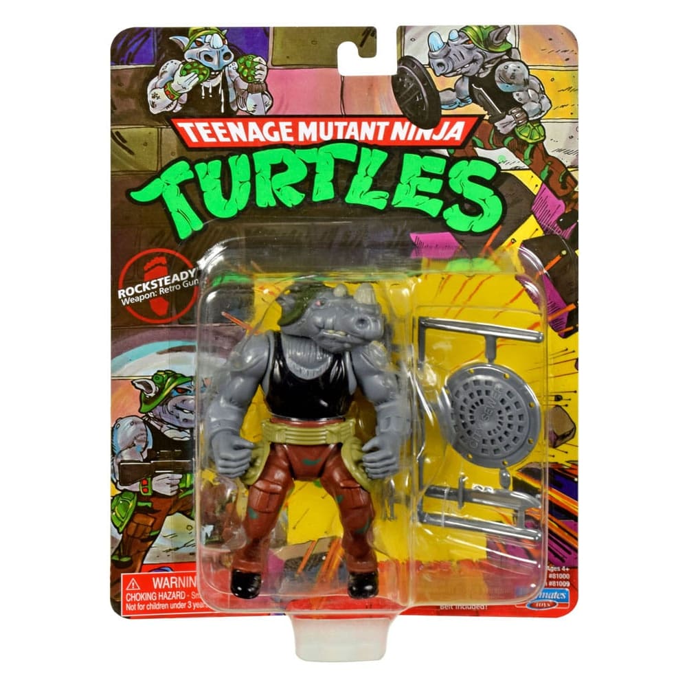 Teenage Mutant Ninja Turtles Classic Retro Wave 3 - Rocksteady Action Figure PRE-ORDER Toys & Games:Action Figures Accessories:Action