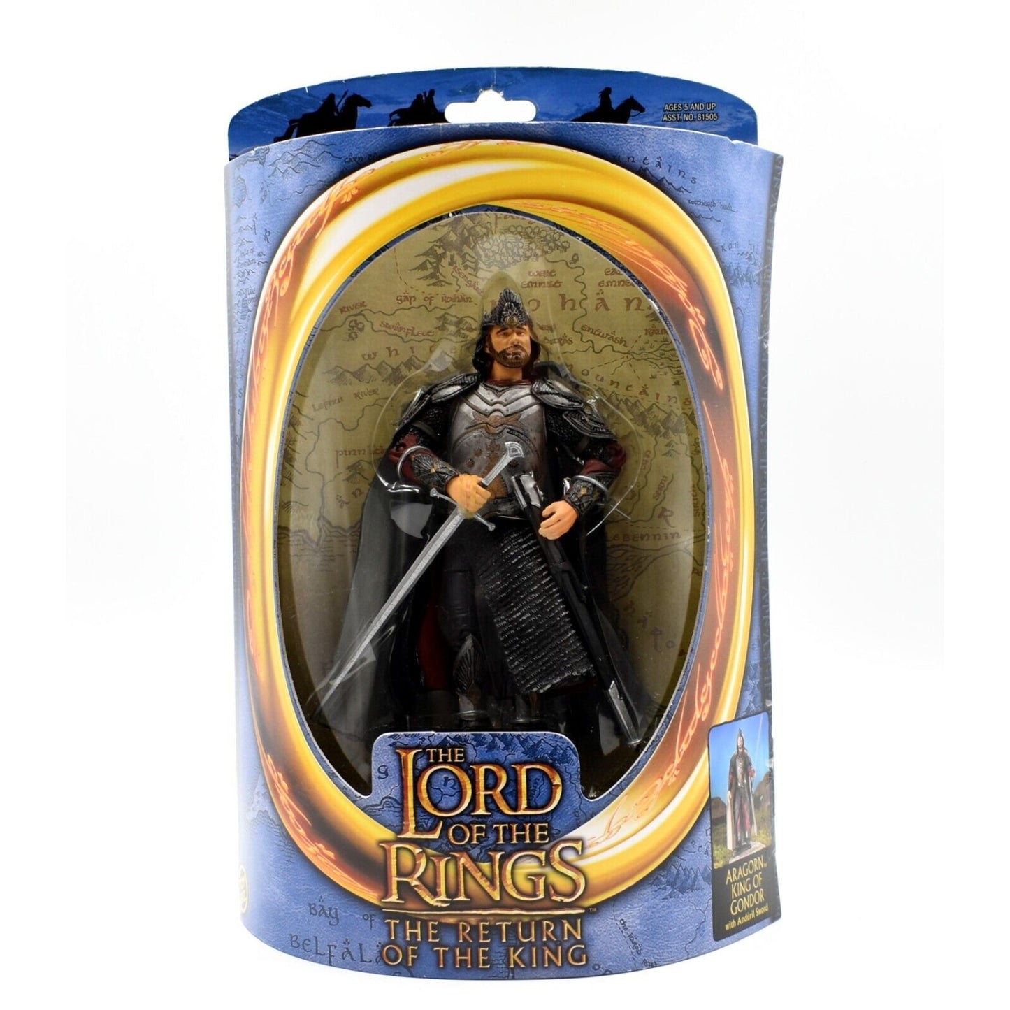 Lord of The Rings The Return of the King - Aragorn King of Gondor Action Figure - Toys & Games:Action Figures & Accessories:Action Figures
