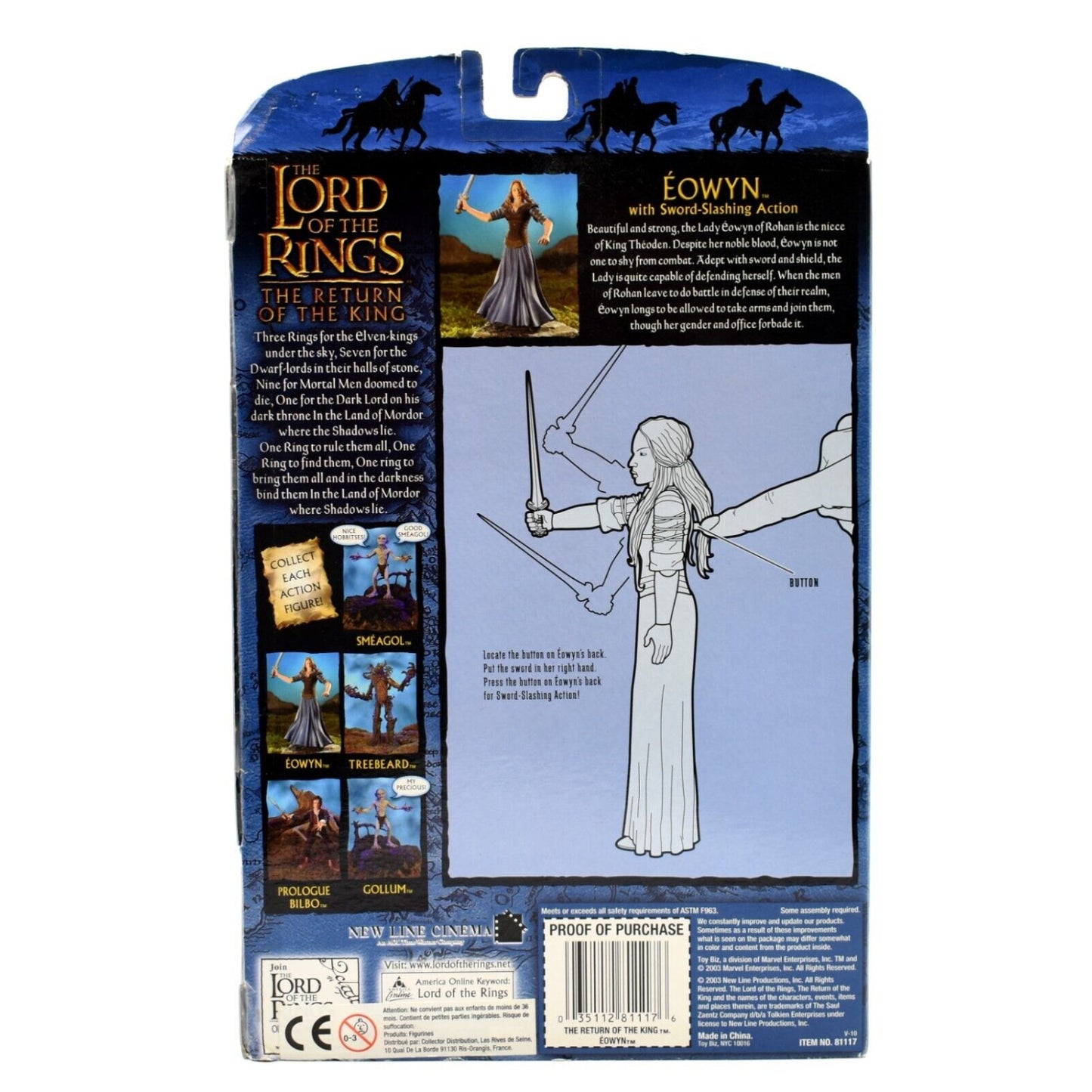 Lord of The Rings The Return of the King - Eowyn with Sword Action Figure - Toys & Games:Action Figures & Accessories:Action Figures