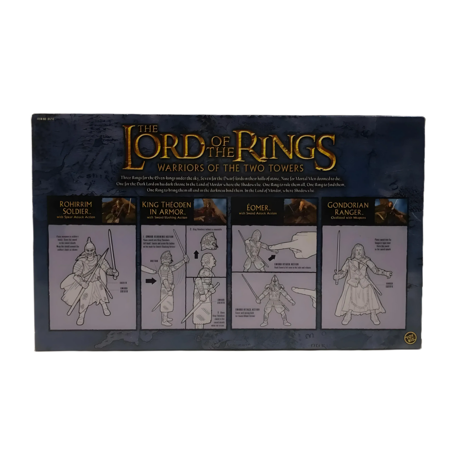 Lord of The Rings - Warriors of The 2 Towers Action Figure 4-Pack - Toys & Games:Action Figures & Accessories:Action Figures