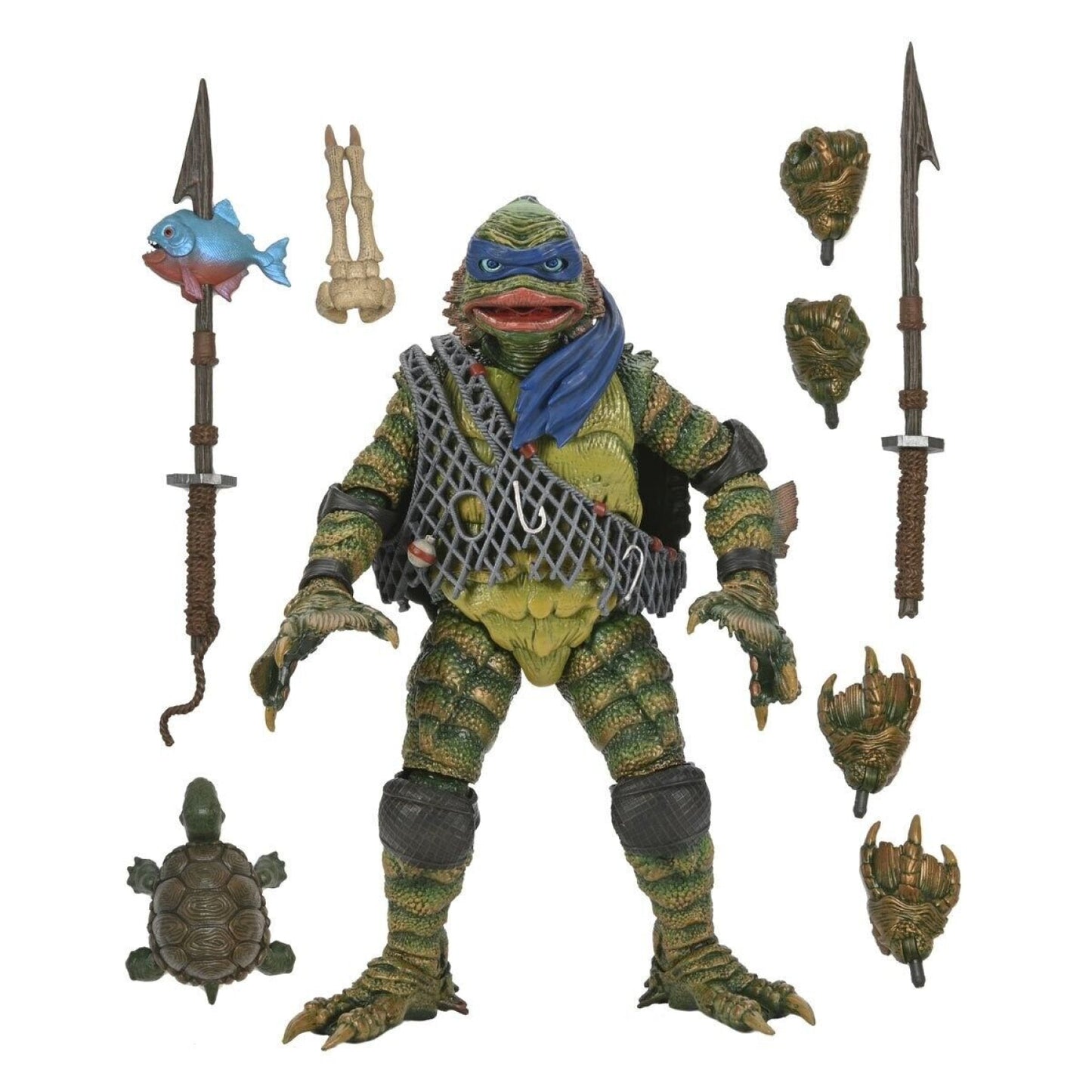 TMNT x Universal Monsters - Ultimate Leonardo as Creature from the Black Lagoon - Toys & Games:Action Figures & Accessories:Action Figures