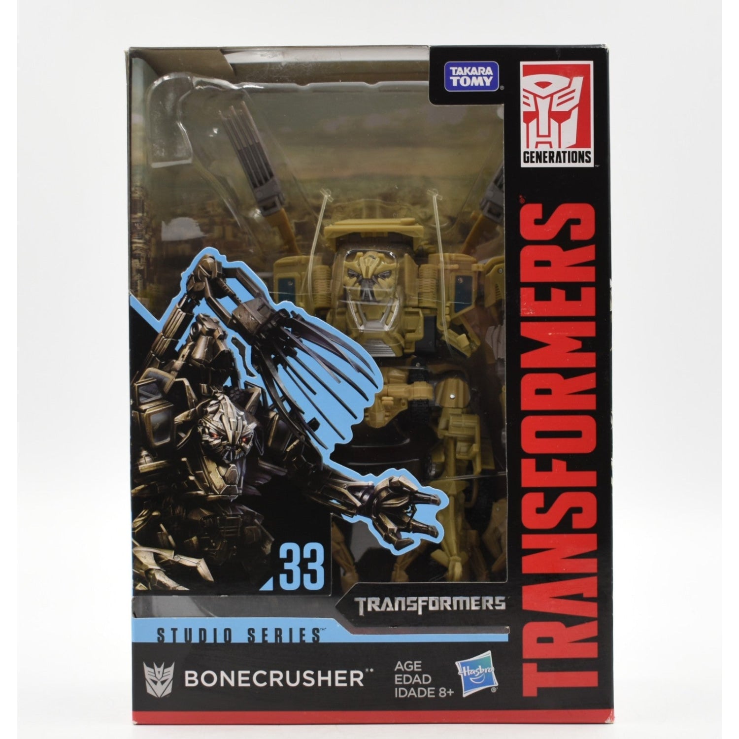 Transformers Studio Series – Bonecrusher Classe Deluxe 11 Cm – Inspiré Du Film, Conversion Robot-Bulldozer En 16 Étapes – Se Combine Avec Devastator