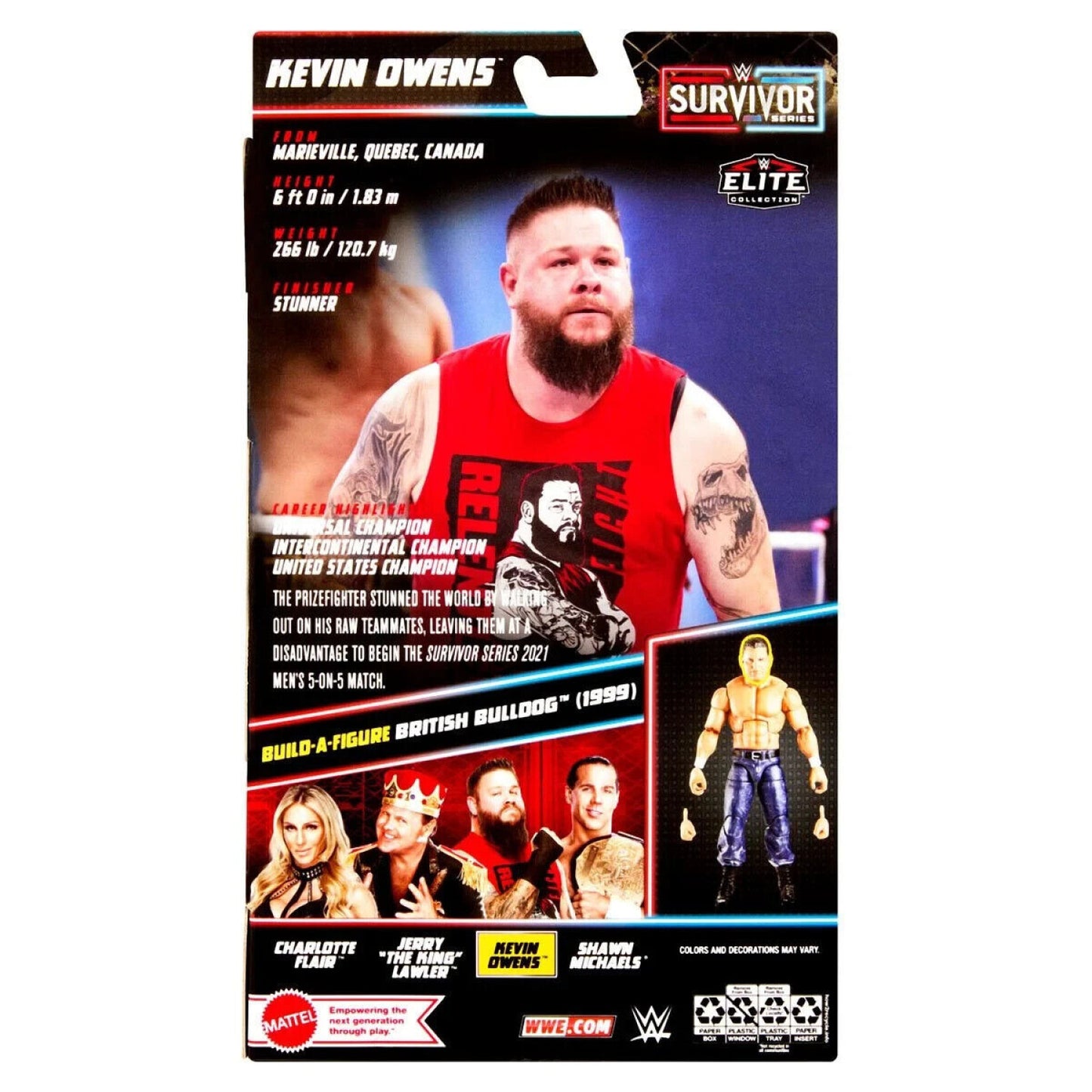 WWE Elite Collection Survivor Series - Kevin Owens Action Figure - Toys & Games:Action Figures & Accessories:Action Figures