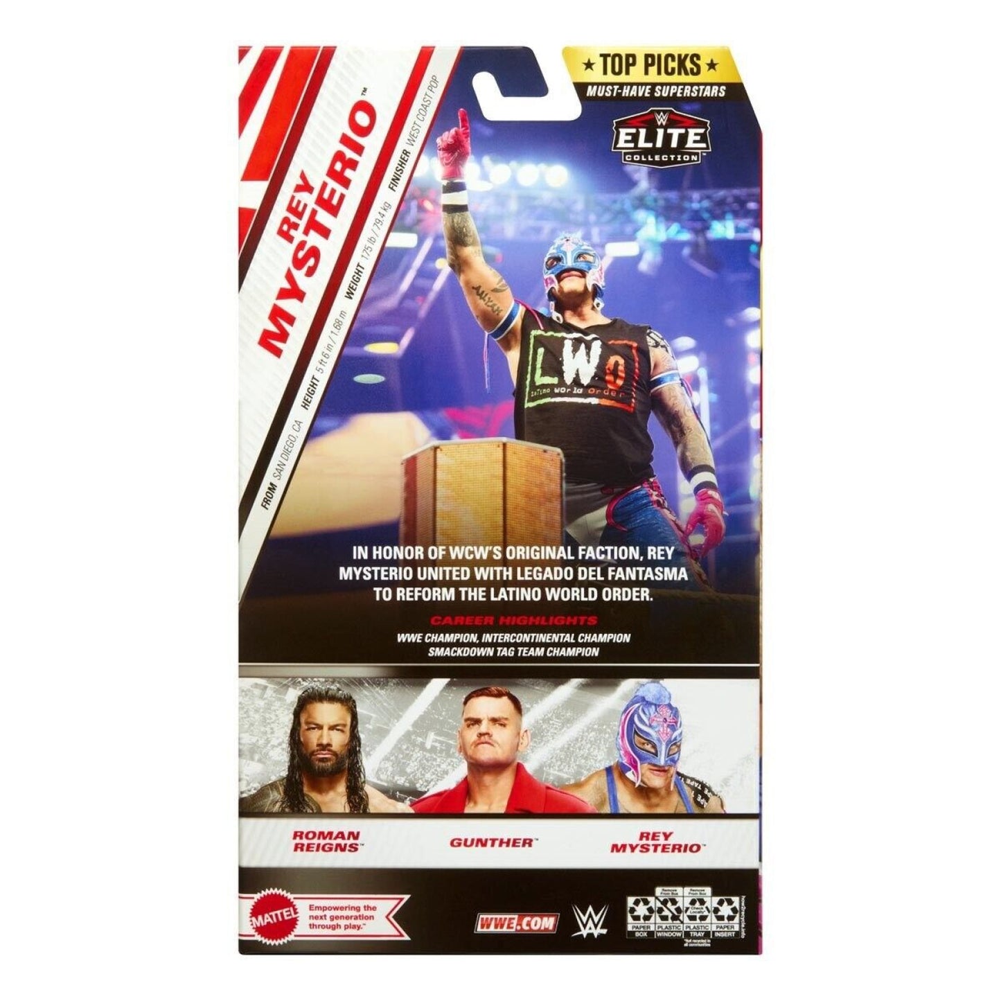 WWE Elite Top Picks 2024 Wave 3 - Rey Mysterio Action Figure - COMING SOON - Toys & Games:Action Figures & Accessories:Action Figures