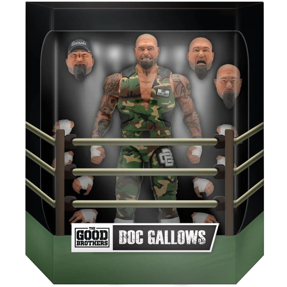 Super7 - Impact Wrestling Ultimates - Good Brothers Doc Gallows Action Figure - Toys & Games:Action Figures & Accessories:Action Figures