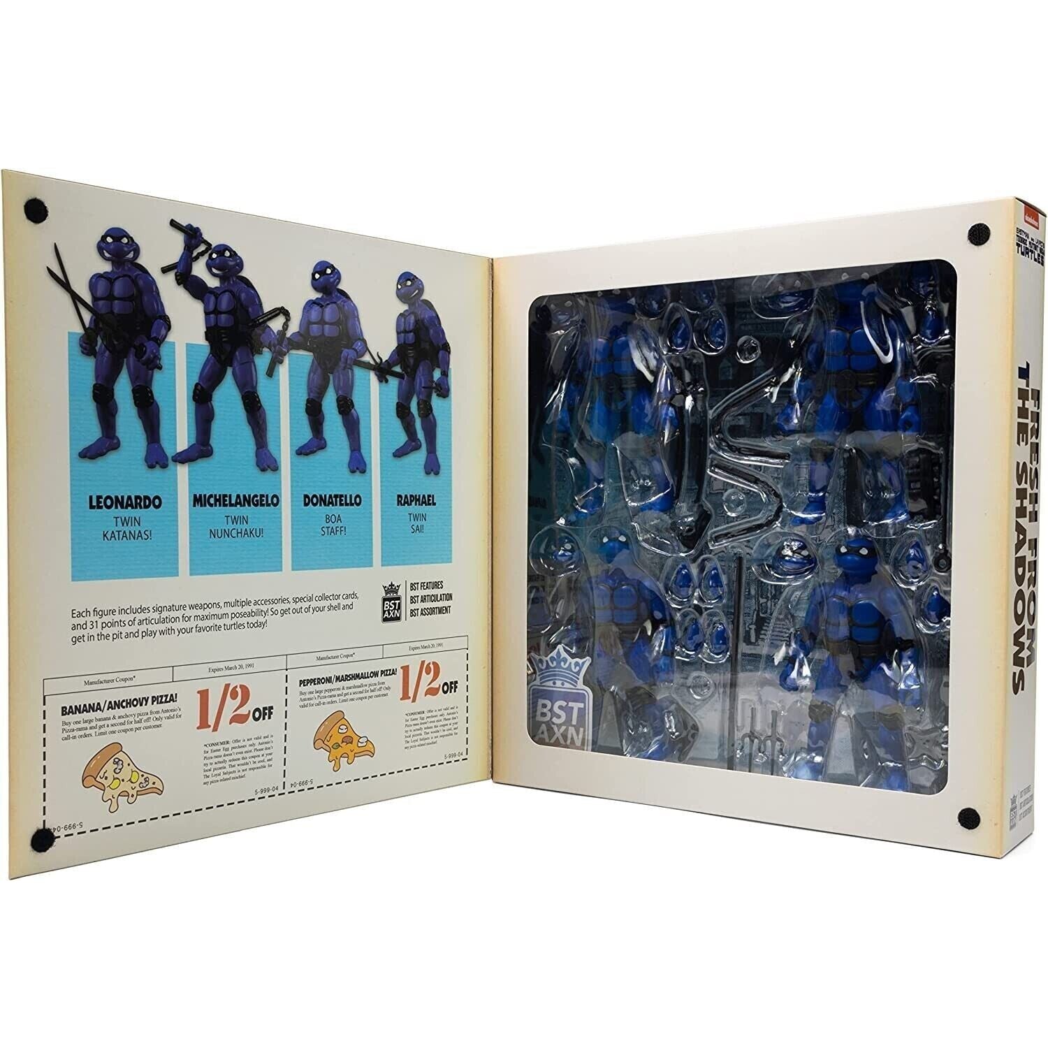 BST AXN Teenage Mutant Ninja Turtles - Midnight Turtles Action Figure 4-Pack - Toys & Games:Action Figures & Accessories:Action Figures
