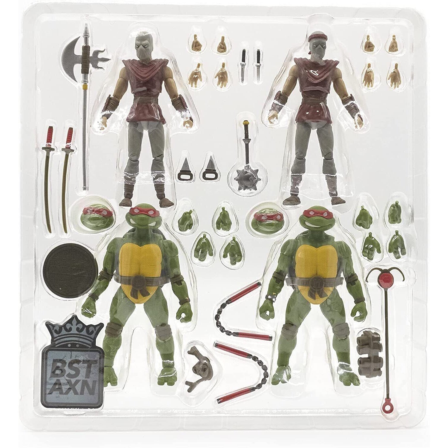 Teenage Mutant Ninja Turtles Mirage Comics Foot Soldiers & Turtles Figure 4-Pack - Toys & Games:Action Figures & Accessories:Action Figures