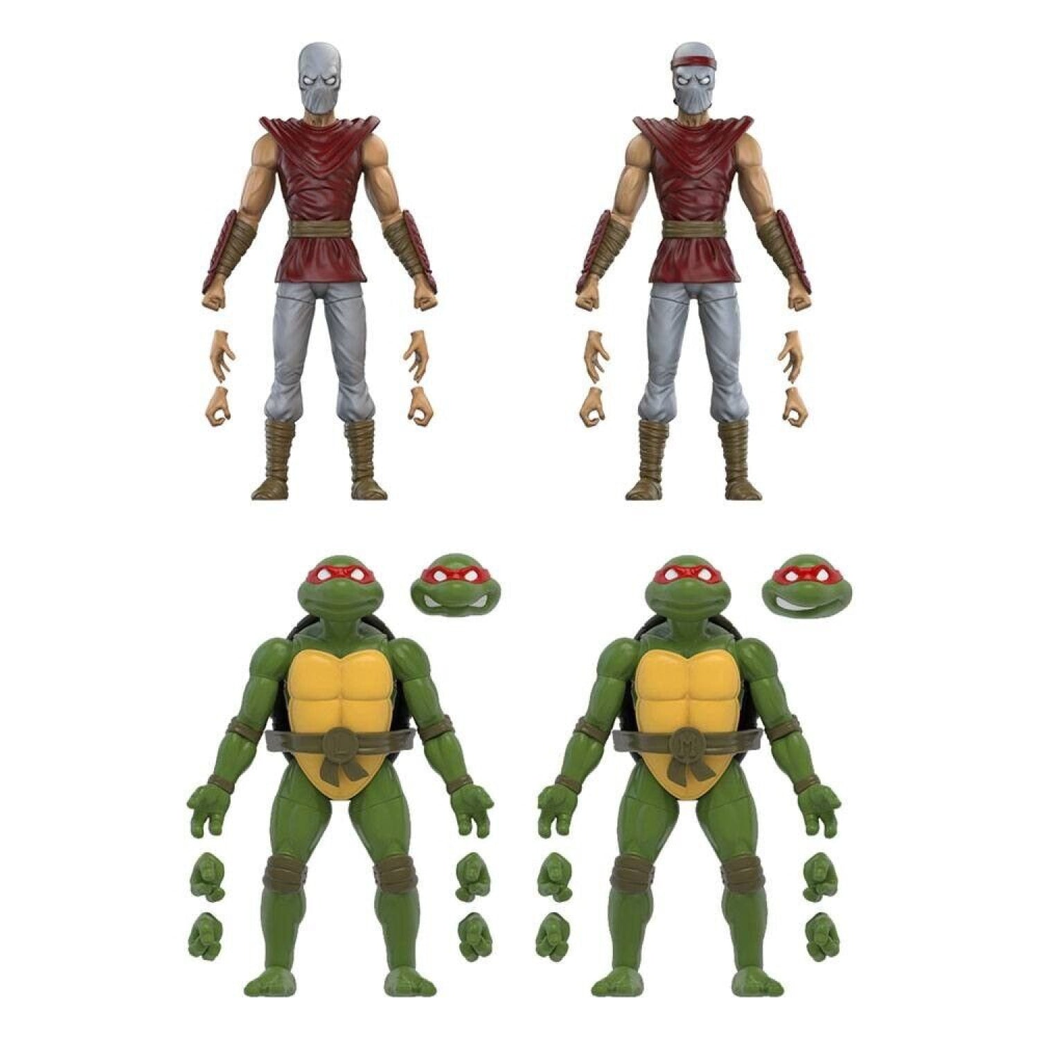 Teenage Mutant Ninja Turtles Mirage Comics Foot Soldiers & Turtles Figure 4-Pack - Toys & Games:Action Figures & Accessories:Action Figures