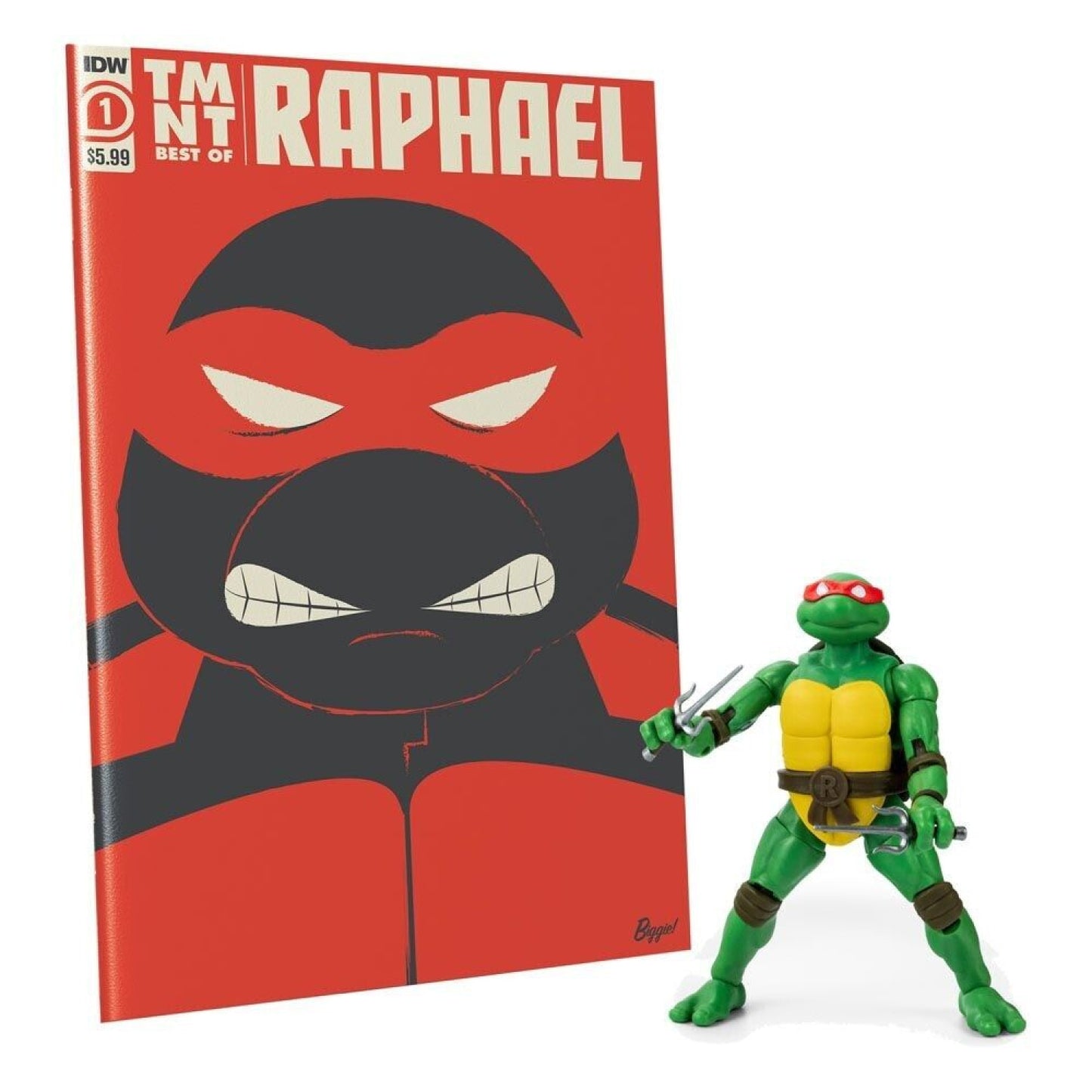 BST AXN Teenage Mutant Ninja Turtles - Raphael Exclusive Figure & Comic Book - Toys & Games:Action Figures & Accessories:Action Figures
