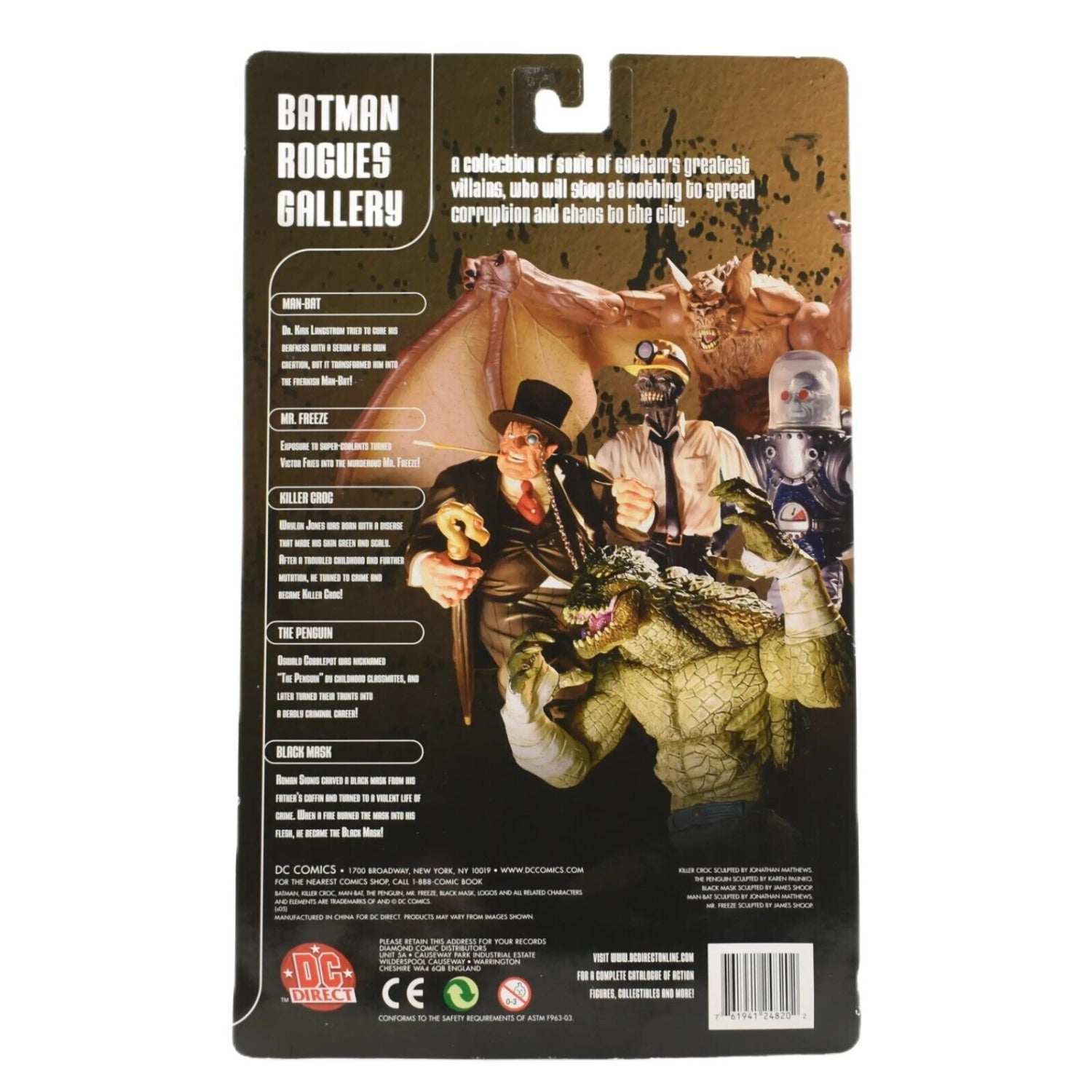 DC Direct - Batman Rogues Gallery Secret Files - Black Mask Action Figure - Toys & Games:Action Figures & Accessories:Action Figures