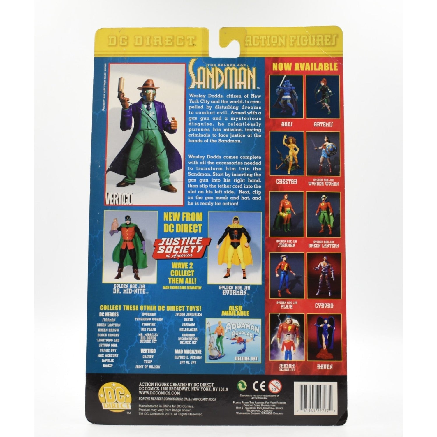 DC Direct JSA Justice Society of America - The Golden Age Sandman ...