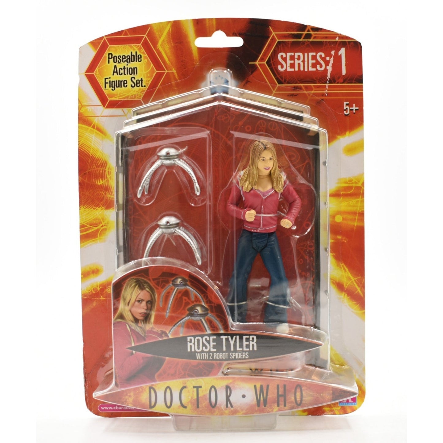 Doctor Who Series 1 - Rose Tyler with 2 Robot Spiders Action Figure Doctor Who Series 1 - Rose Tyler with 2 Robot Spiders Action Figure