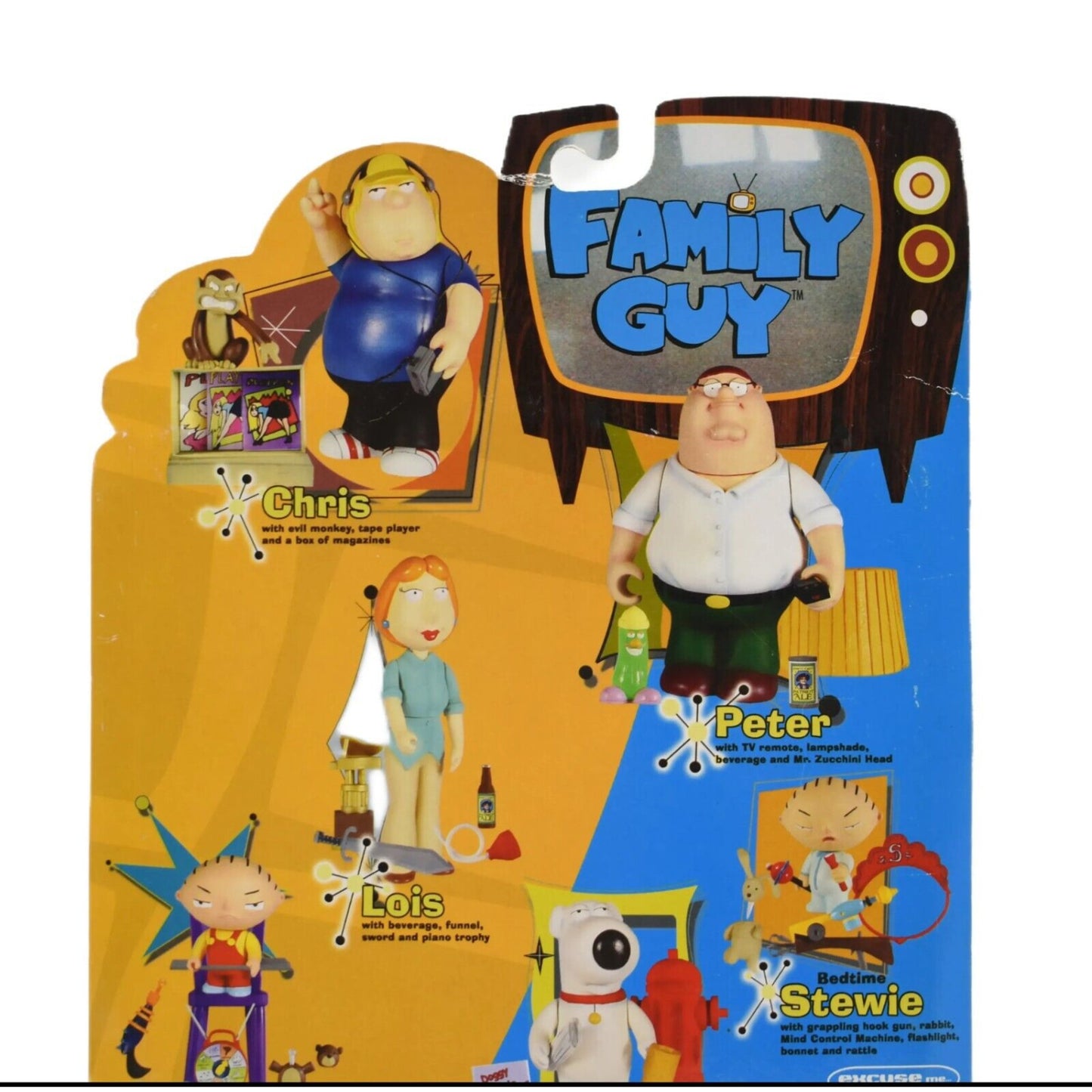Family Guy - Chris with Evil Monkey Action Figure - Toys & Games:Action Figures & Accessories:Action Figures