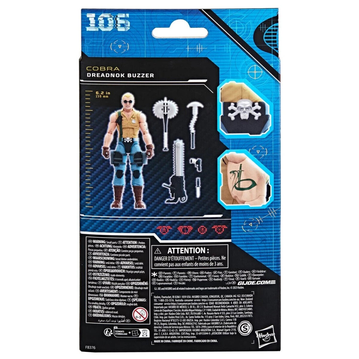 G.I. Joe Classified Series - Cobra Dreadnok Buzzer Action Figure IN STOCK Toys & Games:Action Figures Accessories:Action