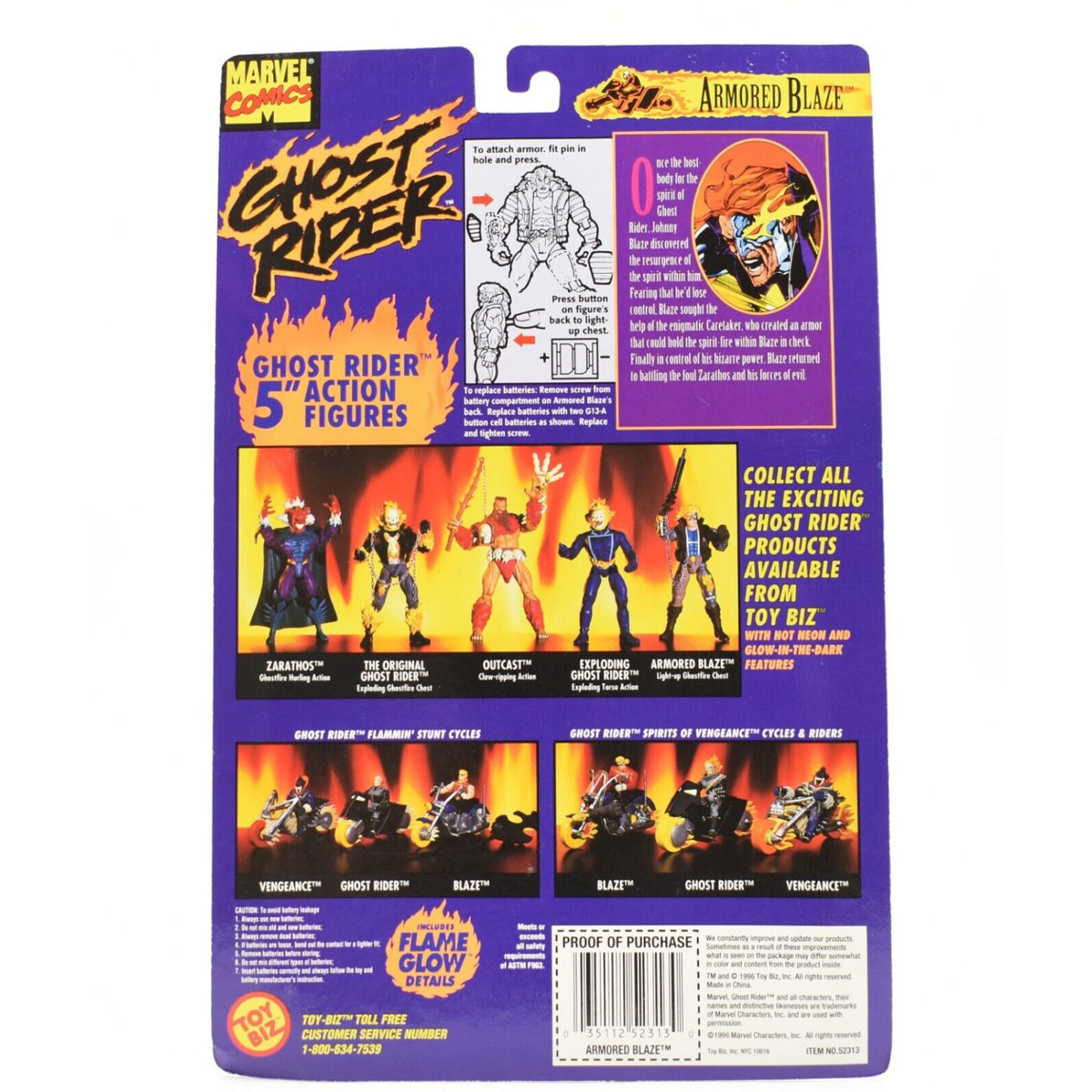 Ghost Rider Moving Ghost Rider Animated Series - Armored Blaze Action Figure