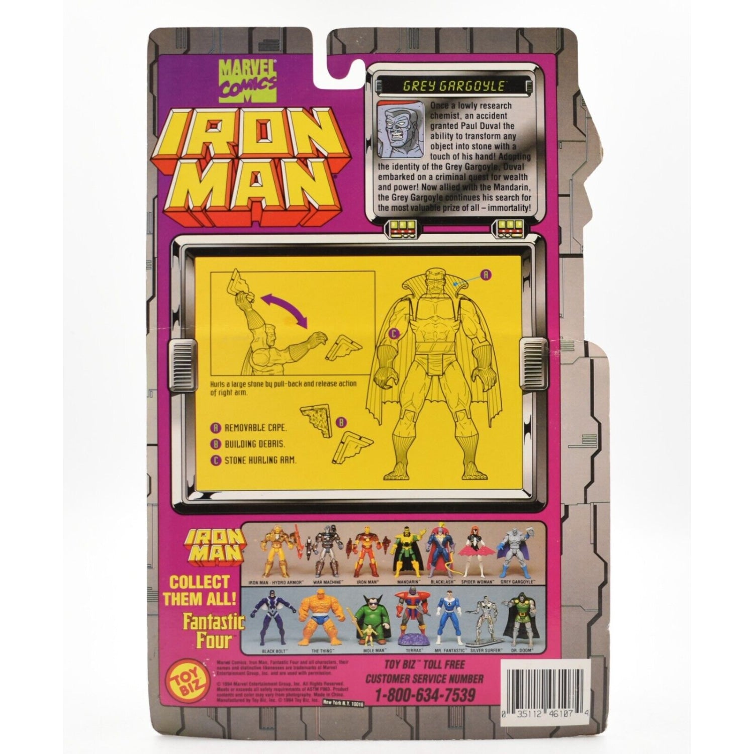 Iron Man The Animated Series - Grey Gargoyle Action Figure