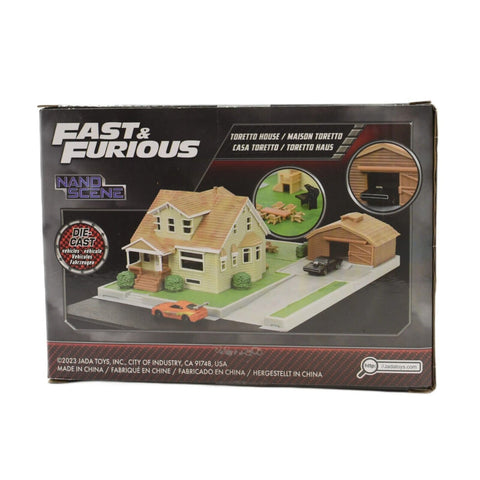 Jada Toys - Fast & Furious - Toretto House Nano Scene Playset & Die-Cast Vehicle - Toys & Games:Action Figures & Accessories:Action Figures