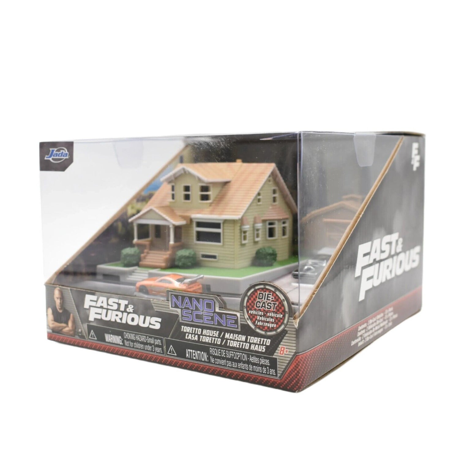 Jada Toys - Fast & Furious - Toretto House Nano Scene Playset & Die-Cast Vehicle - Toys & Games:Action Figures & Accessories:Action Figures