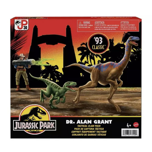 Jurassic Park ’93 Classic - Dr. Alan Grant Tactical Claw Pack Action Figure - Toys & Games:Action Figures & Accessories:Action Figures