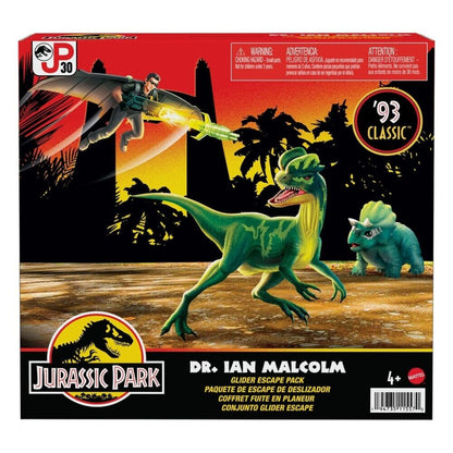 Jurassic Park ’93 Classic - Dr. Ian Malcolm w/ Glider Escape Pack Action Figure - Toys & Games:Action Figures & Accessories:Action Figures