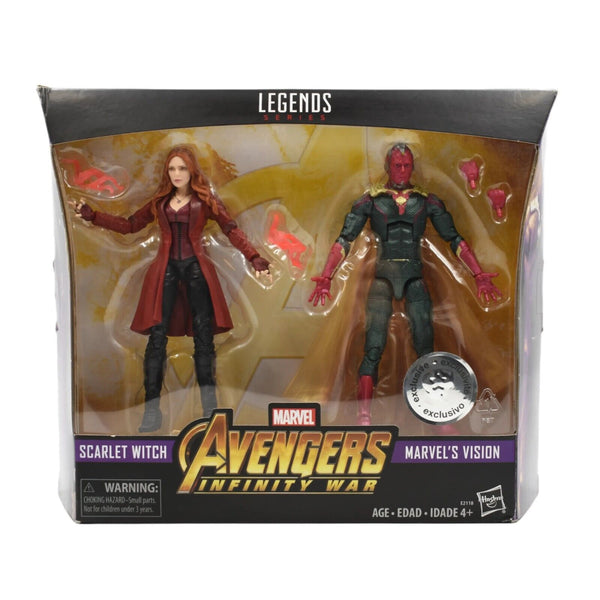 Marvel Legends Avengers Infinity War Scarlet Witch & Vision Action Figure 2-Pack - Toys & Games:Action Figures & Accessories:Action Figures