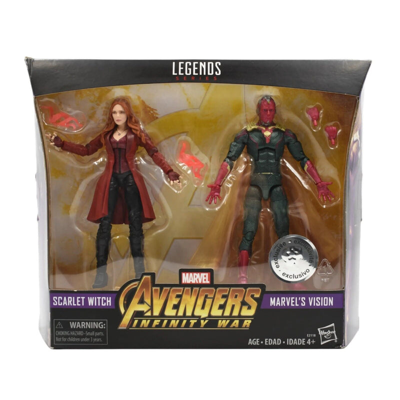 Marvel Legends Avengers Infinity War Scarlet Witch & Vision Action Figure 2-Pack - Toys & Games:Action Figures & Accessories:Action Figures