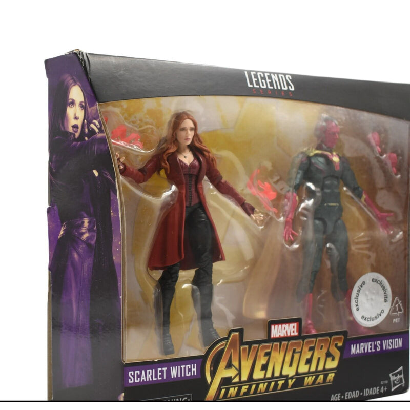 Marvel Legends Avengers Infinity War Scarlet Witch & Vision Action Figure 2-Pack - Toys & Games:Action Figures & Accessories:Action Figures