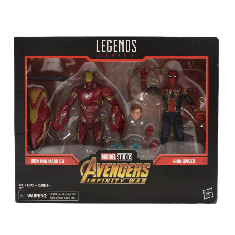 Marvel Legends Avengers - Iron Man Mark 50 & Iron Spider Action Figure 2-Pack - Toys & Games:Action Figures & Accessories:Action Figures