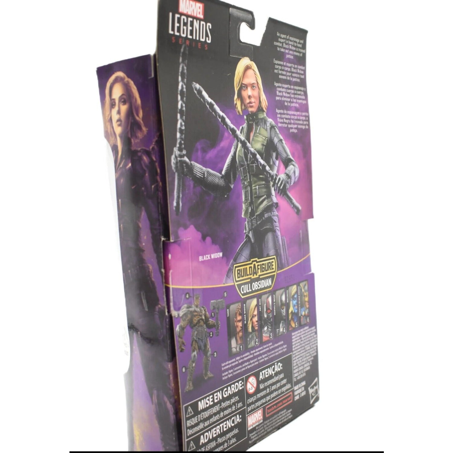 Marvel Legends Cull Obsidian BAF Avengers Series - Black Widow Action Figure - Toys & Games:Action Figures & Accessories:Action Figures