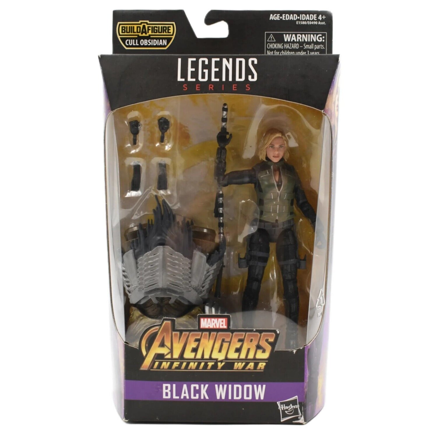 Marvel Legends Cull Obsidian BAF Avengers Series - Black Widow Action Figure - Toys & Games:Action Figures & Accessories:Action Figures