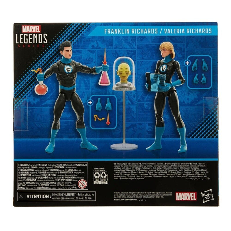 Marvel Legends Fantastic 4 - Franklin Richards & Valeria Richards Figure 2-Pack - Toys & Games:Action Figures & Accessories:Action Figures