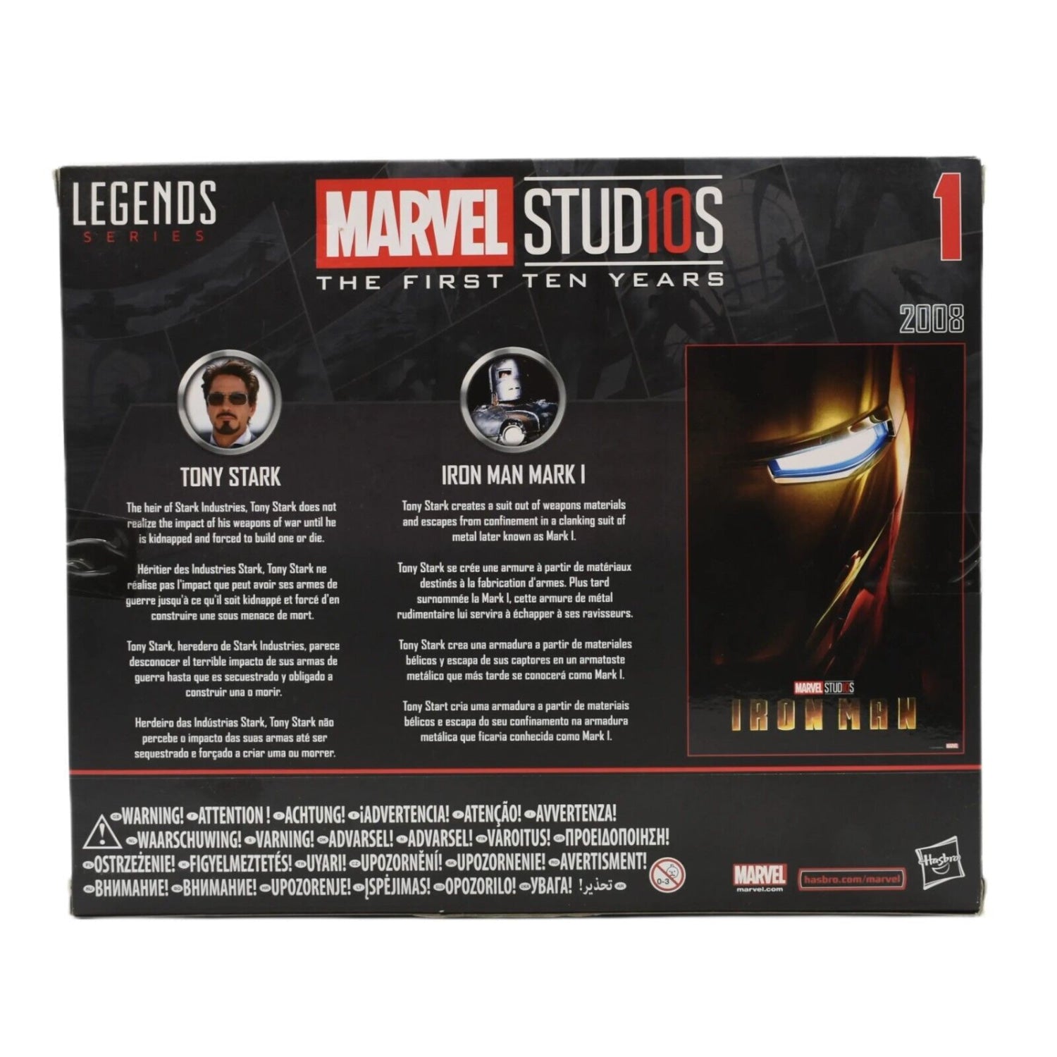 Marvel Legends 10 Years - Tony Stark & Iron Man Mark I Action Figure 2-Pack - Toys & Games:Action Figures & Accessories:Action Figures