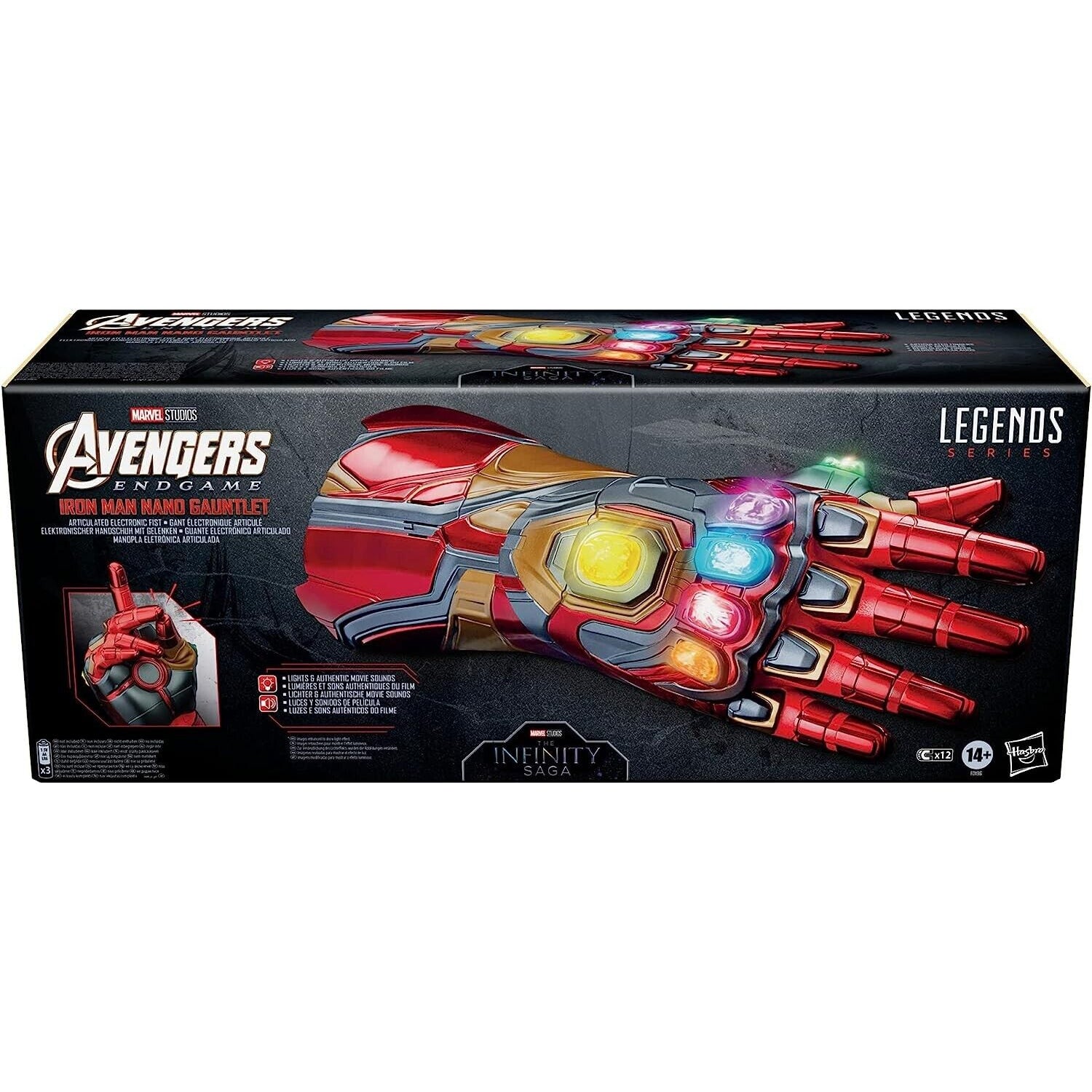 Marvel Legend Iron Man Nano Gauntlet Electronic Fist Removable Infinity Stones - Toys & Games:Action Figures & Accessories:Action Figures
