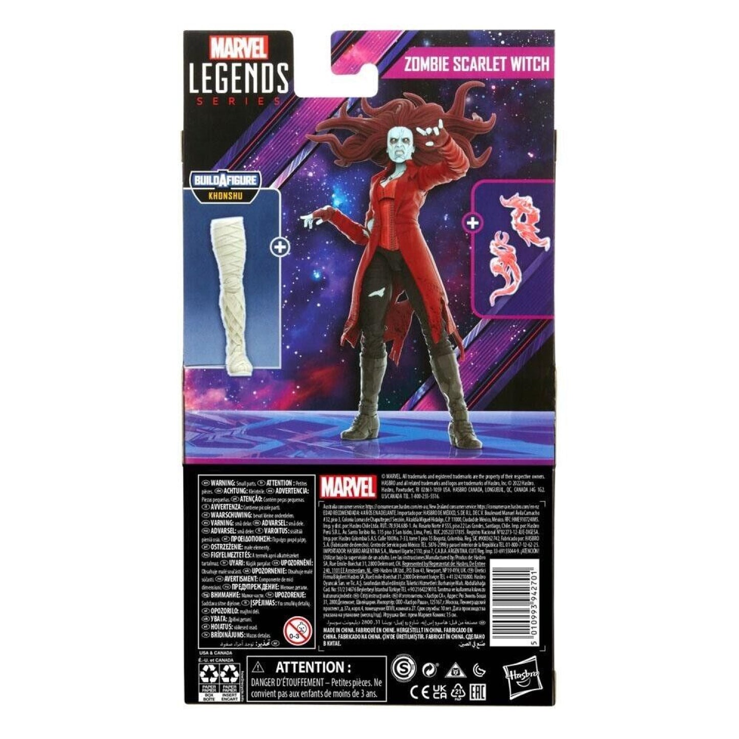 Marvel Legends Khonshu BAF What If? Series - Zombie Scarlet Witch Action Figure - Toys & Games:Action Figures & Accessories:Action Figures