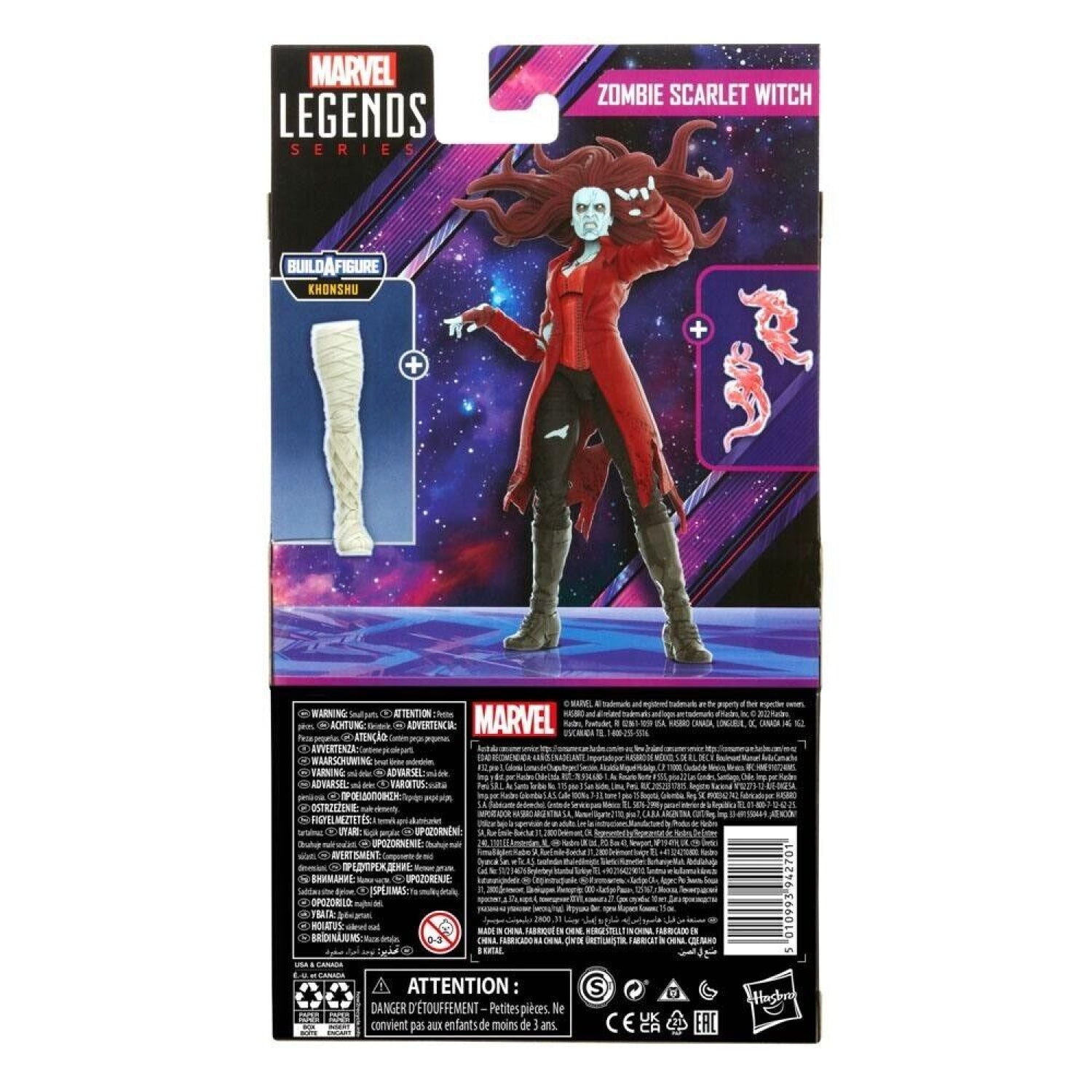 Marvel Legends Khonshu BAF What If? Series - Zombie Scarlet Witch Action Figure - Toys & Games:Action Figures & Accessories:Action Figures