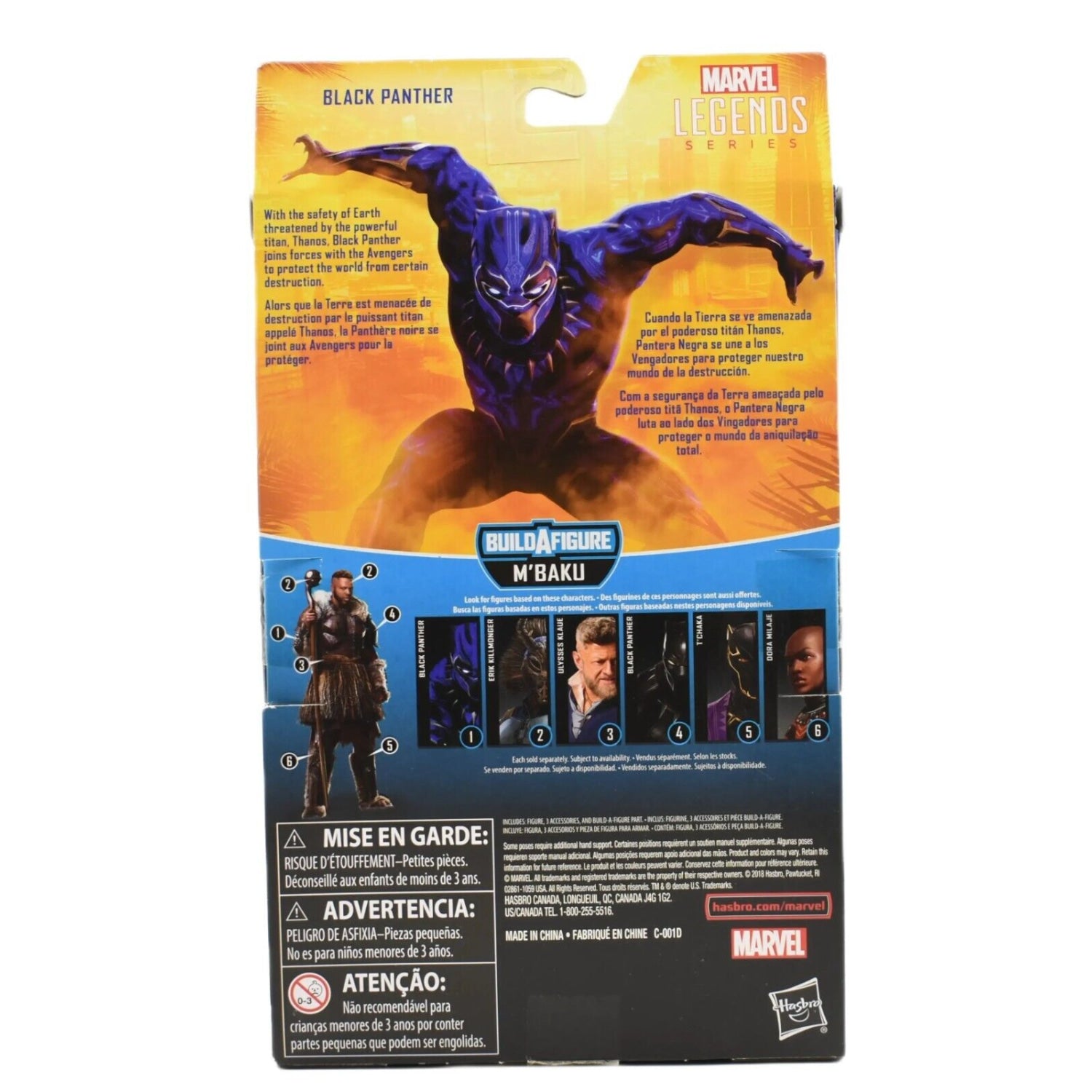 Marvel Legends M’Baku BAF Avengers Infinity War - Black Panther Action Figure - Toys & Games:Action Figures & Accessories:Action Figures