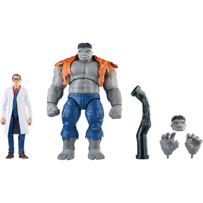 Marvel Legends Series 60th Anniversary - Gray Hulk & Dr. Bruce Banner 2-Pack - Toys & Games:Action Figures & Accessories:Action Figures