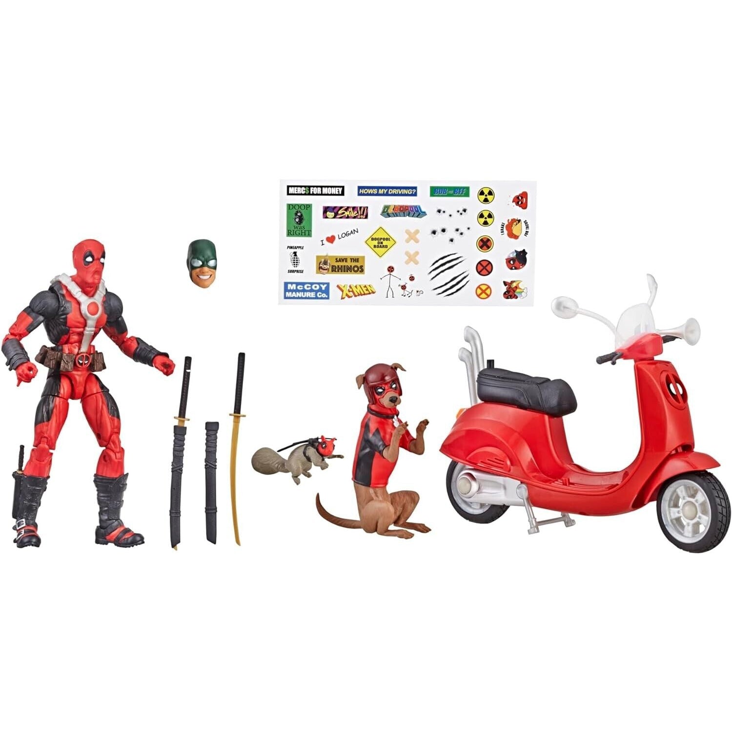 Marvel Legends Series 80 Years - Deadpool Corps Ultimate Action Figure & Scooter - Toys & Games:Action Figures & Accessories:Action Figures