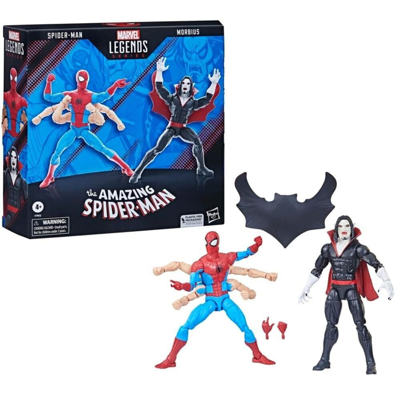 Marvel Legends Series The Amazing Spider-Man & Morbius Action Figure 2-Pack - Toys & Games:Action Figures & Accessories:Action Figures